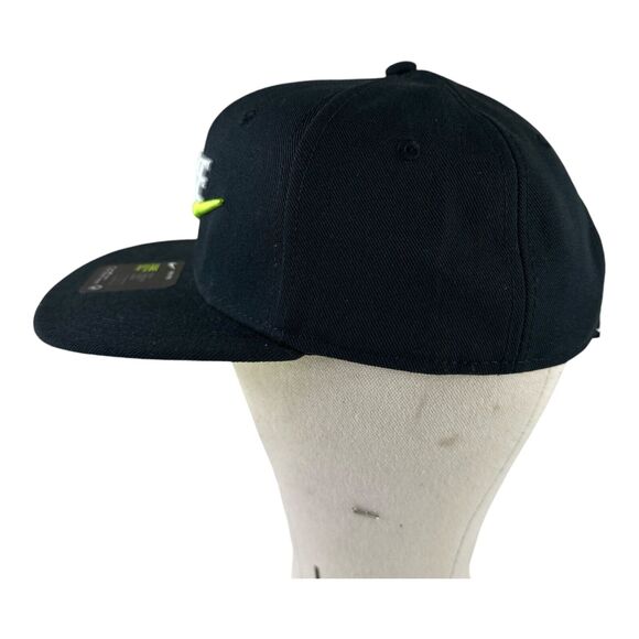 Nike Pro Cap Hat Youth Unisex Adjustable SnapBack Black Spell Out Swoosh NWT - Picture 4 of 8